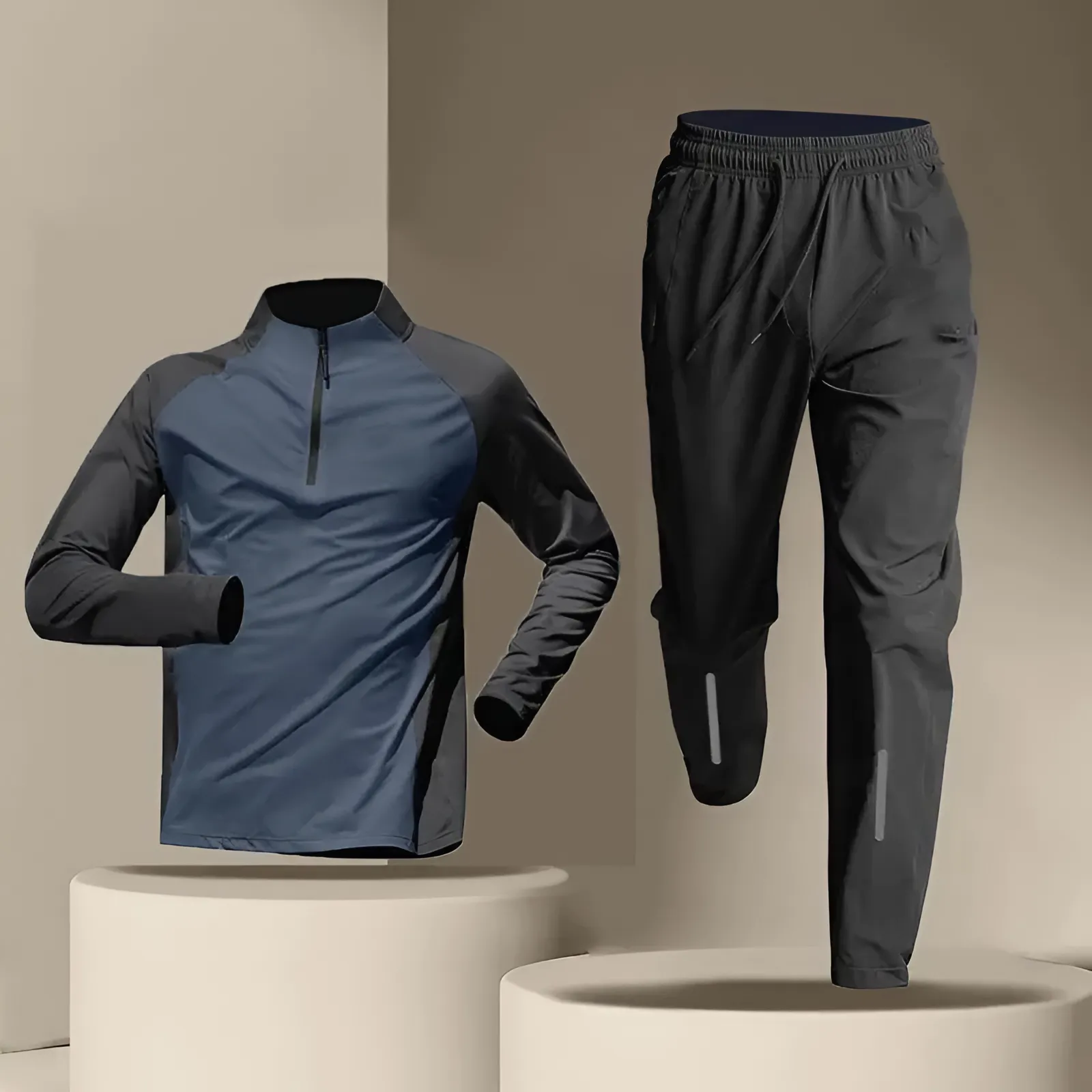 Quick Dry Running Sets - Men's Breathable Tracksuits-S Cure-Sports Cure
