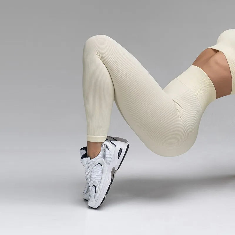 Ribbed Yoga Leggings-S Cure-Sports Cure